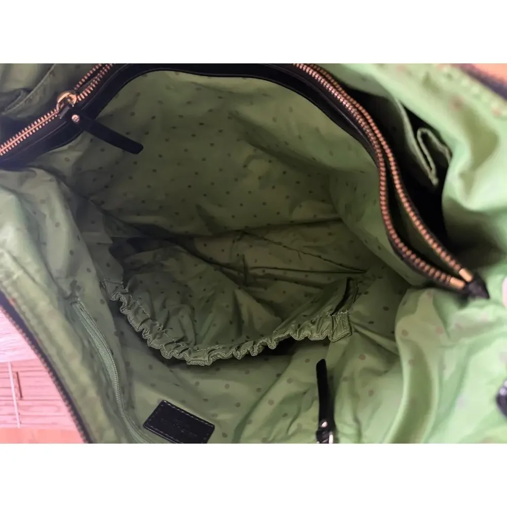 Kate Spade Serena Black Nylon Multi-Pocket Messenger or Baby Diaper Bag
